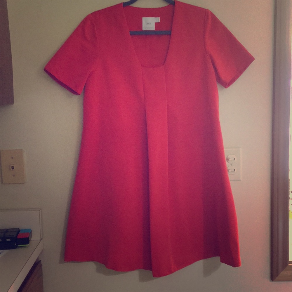 Red Orange ASOS Maternity Dress